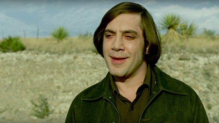 Anton Chigurh in No Country for Old Men
